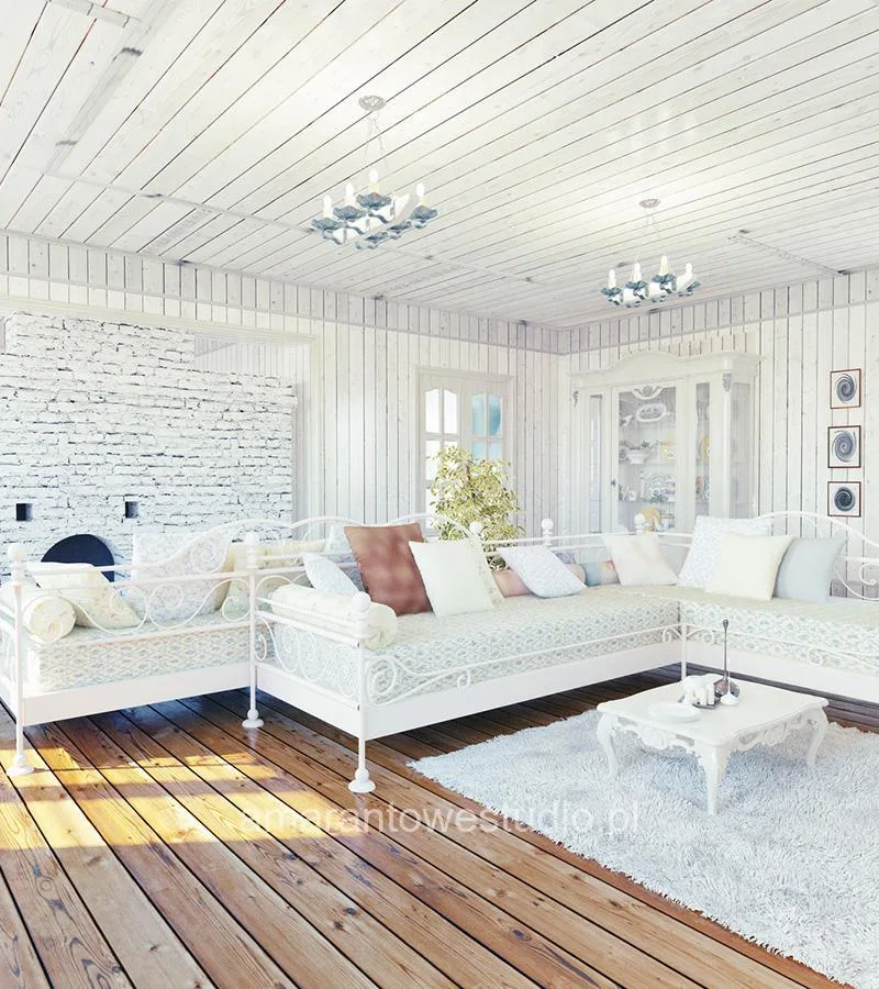 Projektowanie wnętrz wnętrze w stylu prowansalskim wg architekta wnętrz