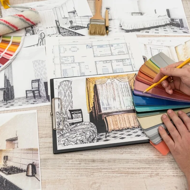 Materiały wykończeniowe w pracy architekta wnętrz